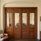 6 solid oak partition doors, 277cm in height (exceptional model)