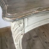 Old-time painted and patinated desk or console table