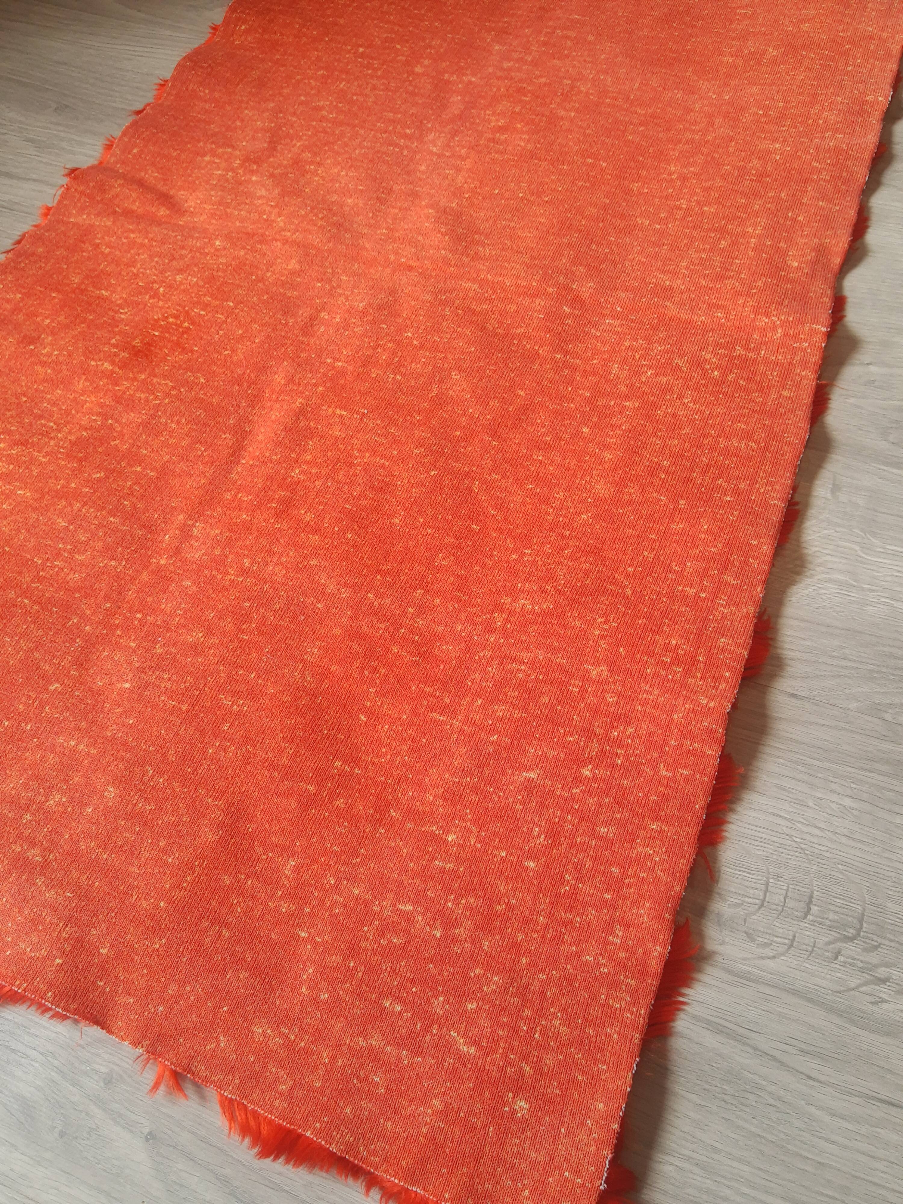 Pelfran rug, red zigzag, vintage 70s