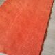Pelfran rug, red zigzag, vintage 70s
