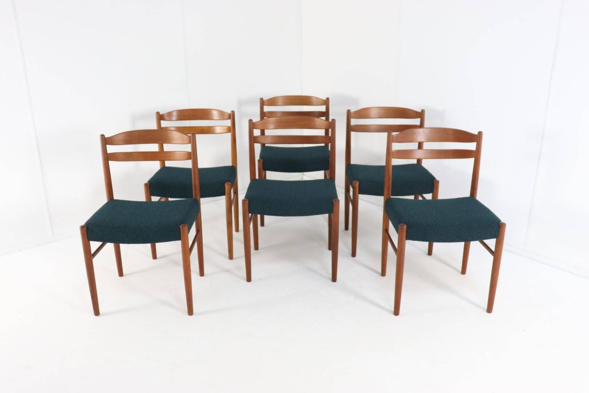Set of 6 Carl Ekström for Albin Johansson chairs 'Dalarna' teak