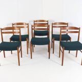 Set of 6 Carl Ekström for Albin Johansson chairs 'Dalarna' teak