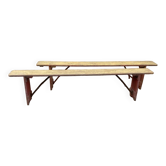 Pair of folding benches