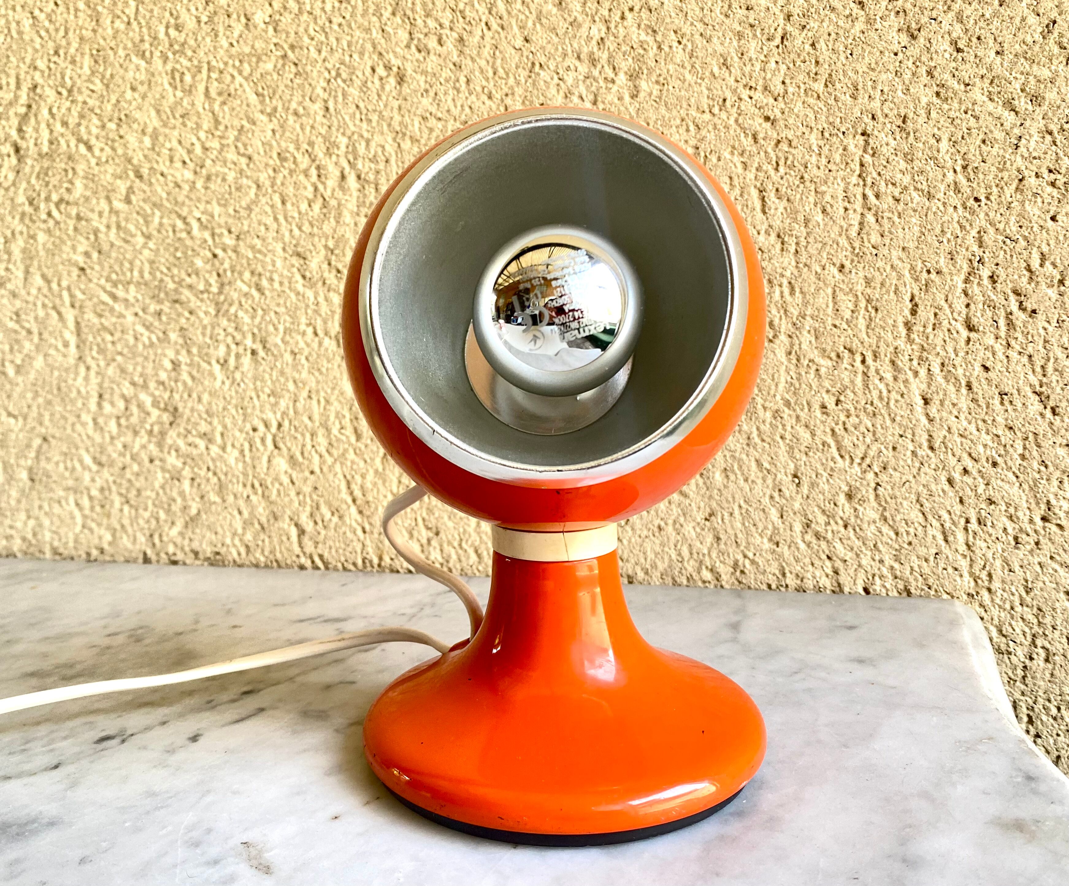 Magnetic eyeball lamp Luci italy vintage design 70s original