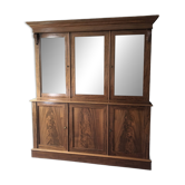 Library with three doors, body on body in mahogany.