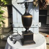 Bronzed ceramic lamp base