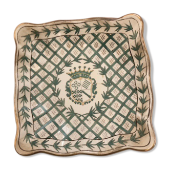 Plat en porcelaine émaillée chinois ancien