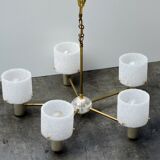 Lustre suspension Vintage Design Perplex 5 feux