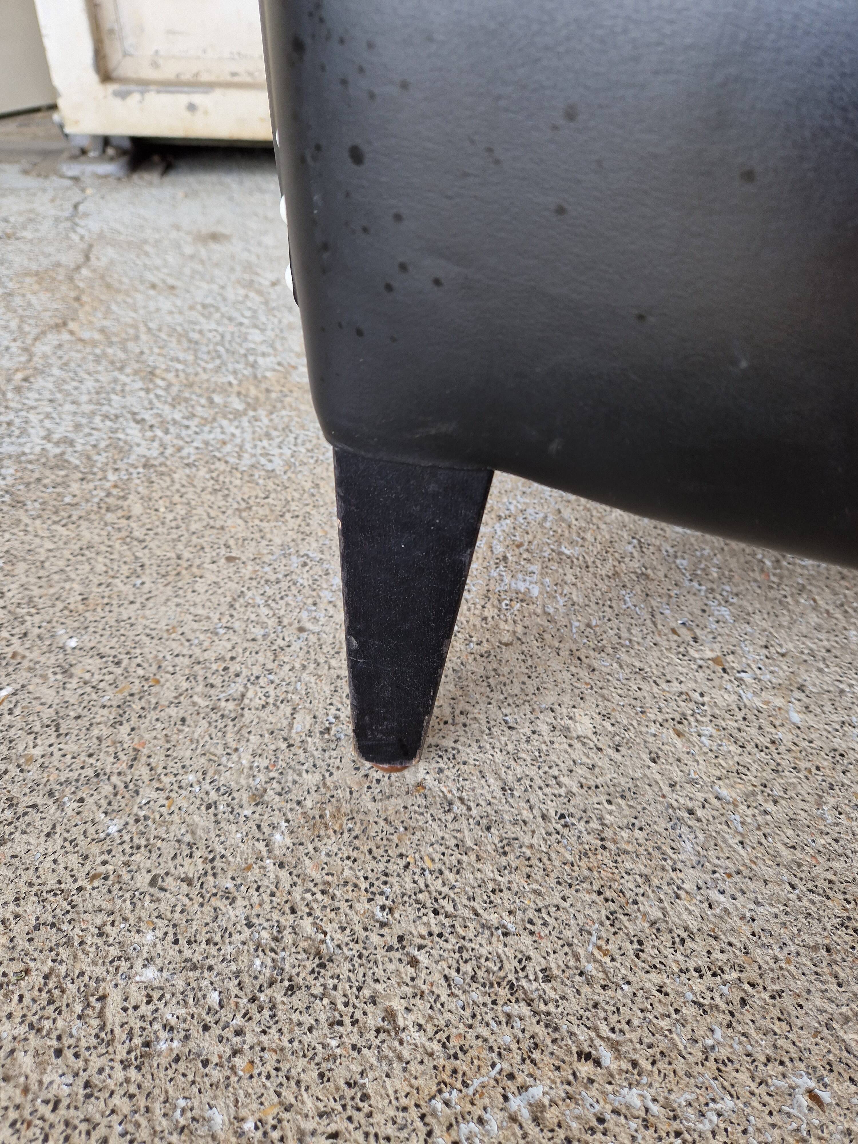 Pair of armchairs in imitation leather