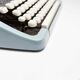 Sky Blue Brother Typewriter from 1980