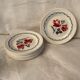 Set of 8 flat plates Digoin Sarreguemines Cannes