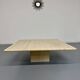 Italian coffee table in travertine, Roche Bobois edition, 70s/80s.