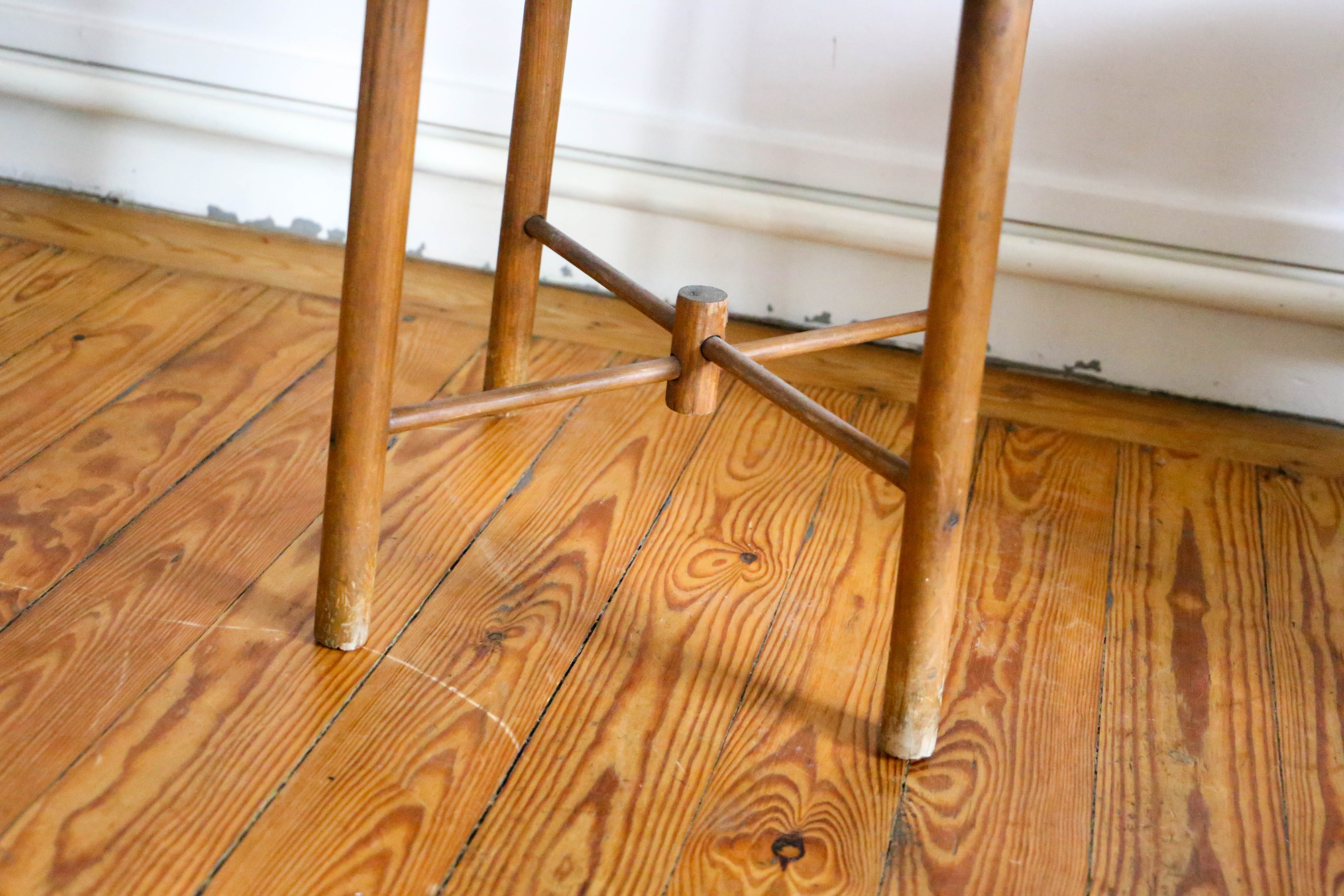Rustic wooden side table, vintage