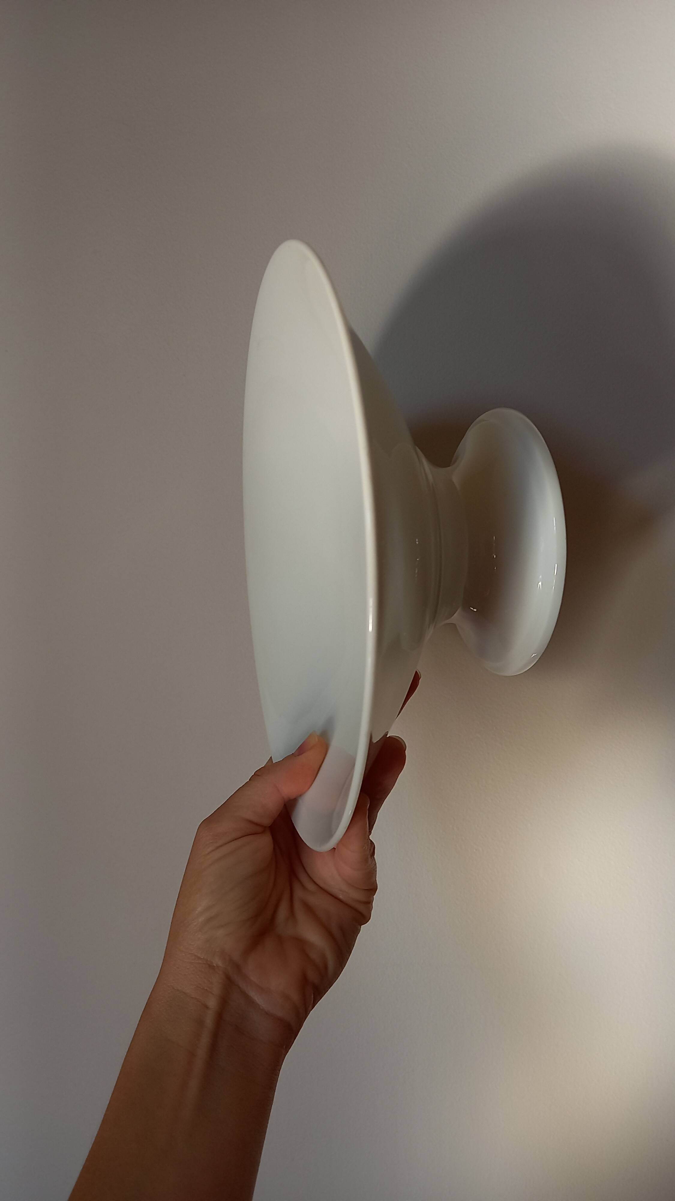 Small white porcelain fruit cup