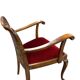Fauteuil vintage en bois / une place / fauteuil lounge baroque