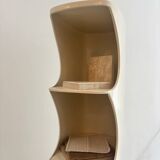 Étagère en ABS laqué beige par Valérie Doubroucinskis pour Rodier, années 70