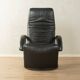 JR-7360 Yoga Relax armchair by JORI, 1980s, black leather
