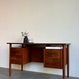 Vintage Danish freestanding desk teak