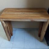 Table console extensible bois massif L40/160 stockholm maison du monde
