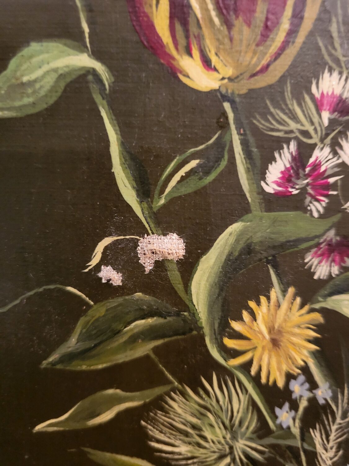 Oil on canvas "the bouquet"