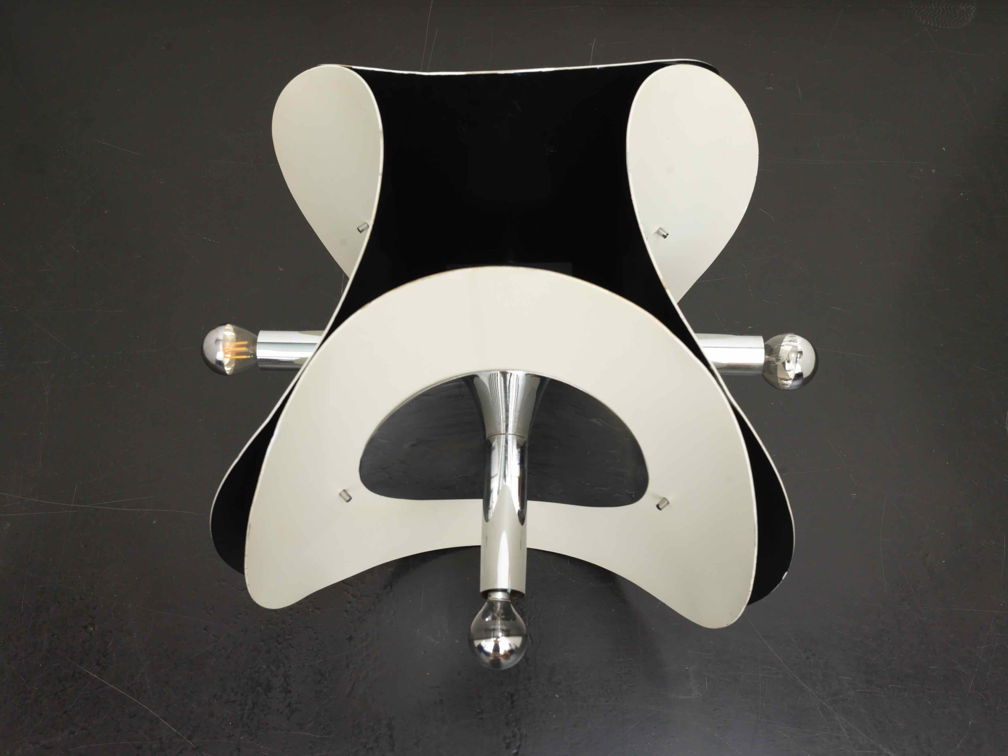 Space age ceiling light with 4 globes, 1970s.