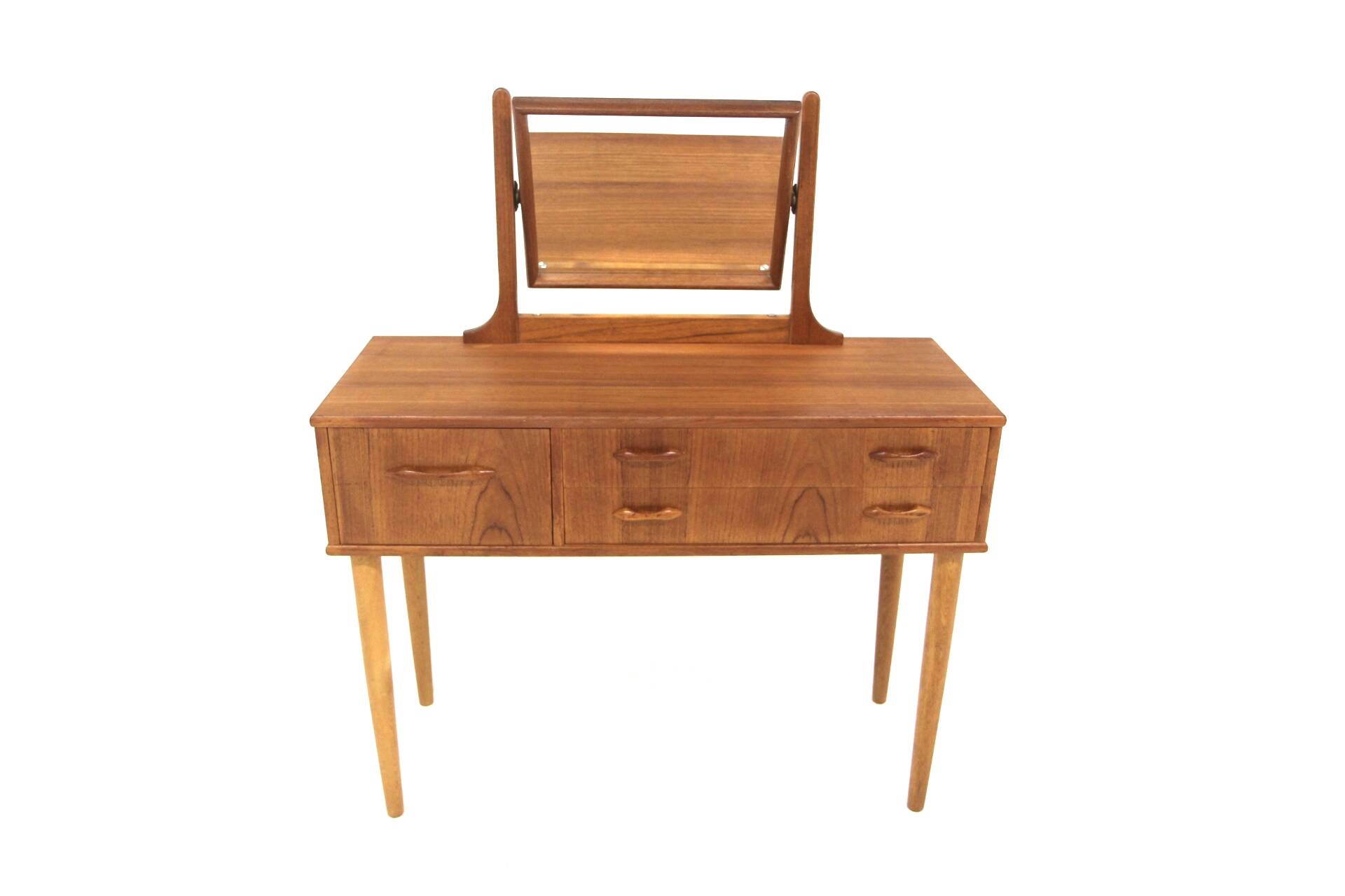 Coiffeuse scandinave en teck, Suède, 1960
