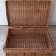 Vintage wicker suitcase