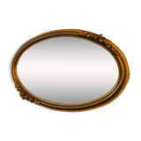 Art Deco oval mirror