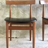 Pair of Scandinavian chairs by Hans Olsen for Frem Rojle - 1960s