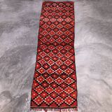 Moroccan rug Marmoucha red - 289 x 97 cm