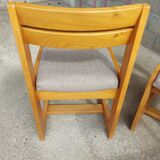 Ensemble 4 chaises, forme scandinave, année 1983