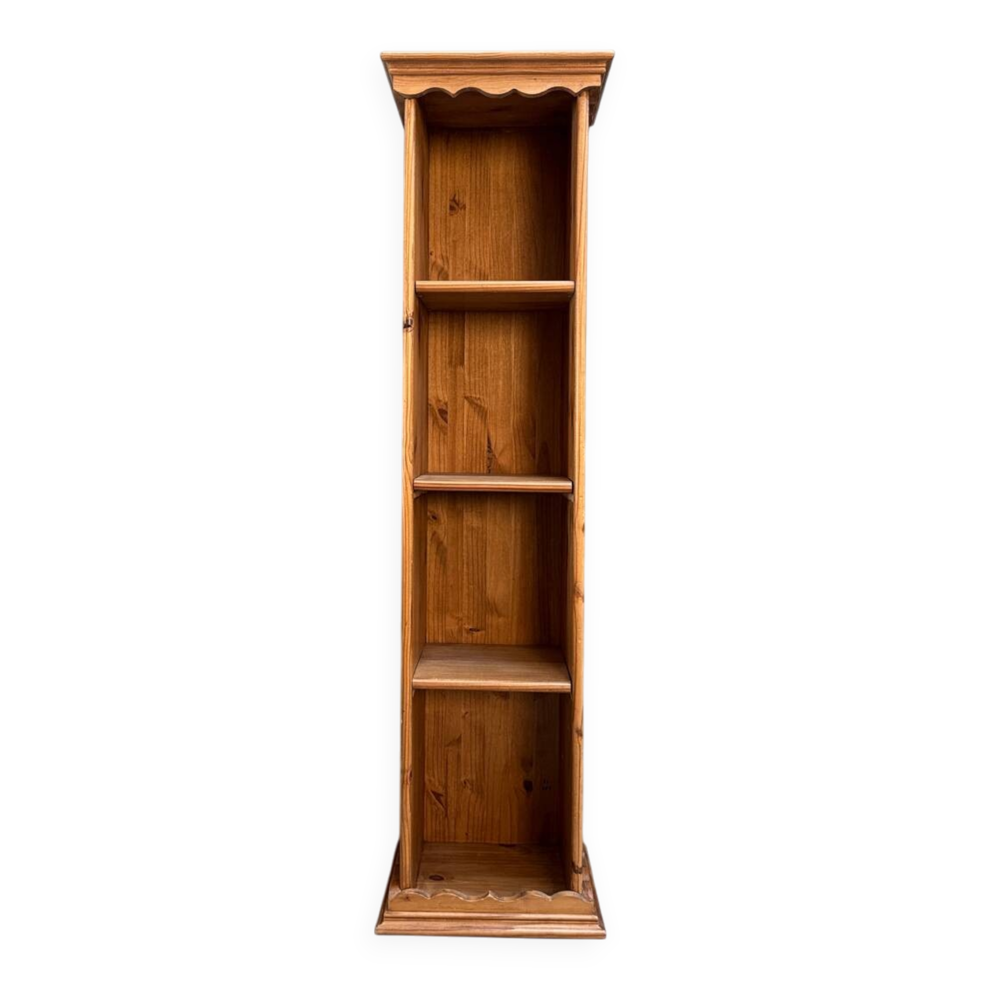 Small vintage bookcase in solid pine