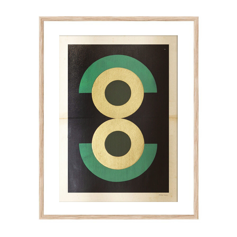 Collage on Old Paper • Sophie • signed Eawy