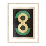 Collage on Old Paper • Sophie • signed Eawy