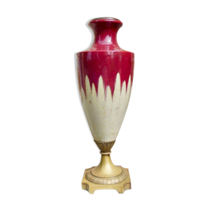 Pied de lampe grès sang - boeuf
