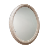 Miroir ovale fil de jute 81x61cm
