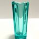 Postmodern Thick Teal Blown Glass Vase #472 by Jiri Zejmon, Czech Republic