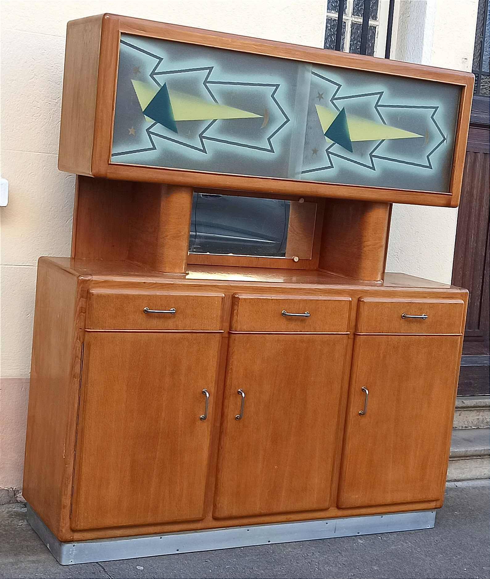 Mado Sideboard 50s Width 158 cm Height 180 cm