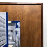 Framed abstract painting/collage