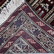 Tapis de prière vintage afghan Baluch fait main en laine – 95 x 142 cm