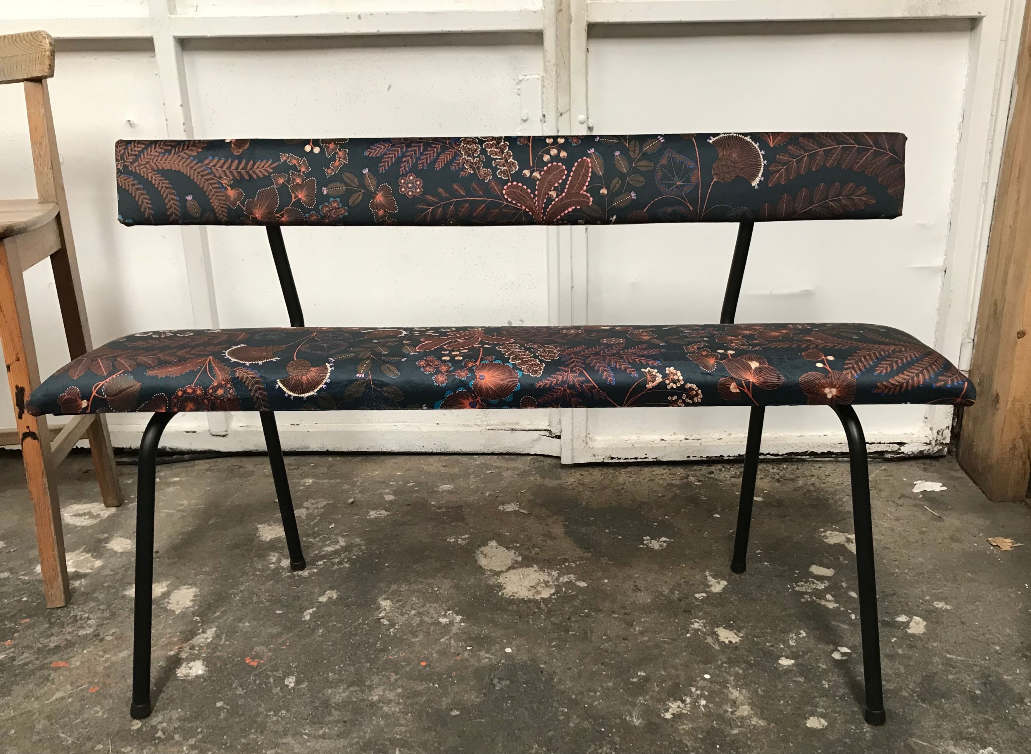 Upholstered bench school type