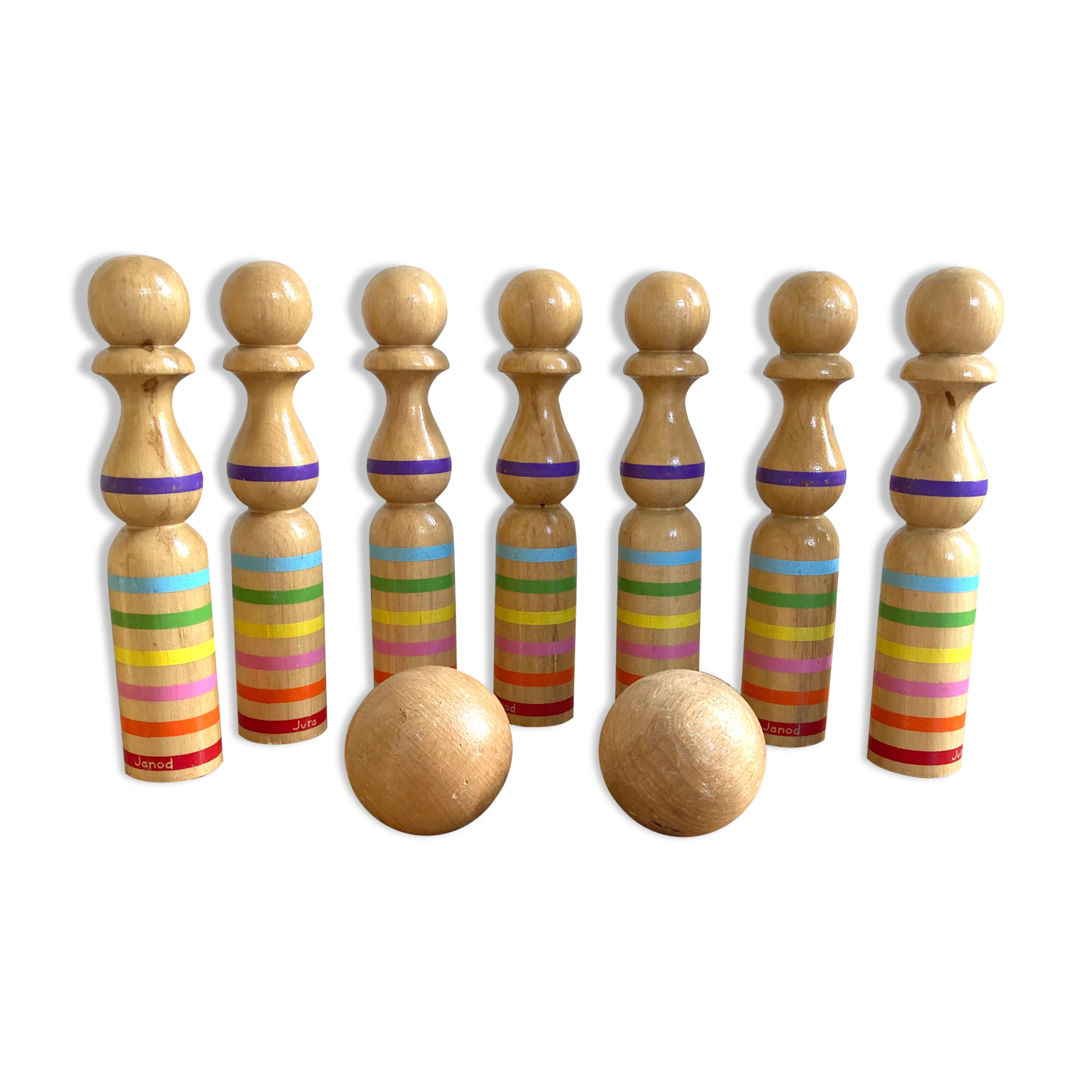 Wooden bowling game