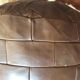Pouf en cuir patchwork