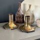 Pair of vintage Italian gold wall sconces