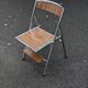 Convertible stepladder chair, vintage formica