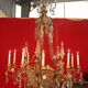 Bronze lustre and crystal 19th