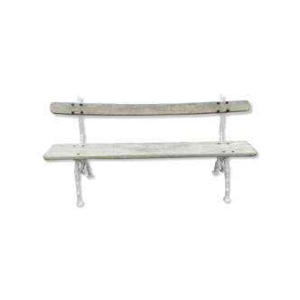 Old bench foot decoration branch