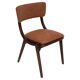 Mid-Century Modern Bumerang Chair, Orange Mix, Poland, 1960s