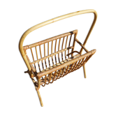 Vintage rattan magazine door