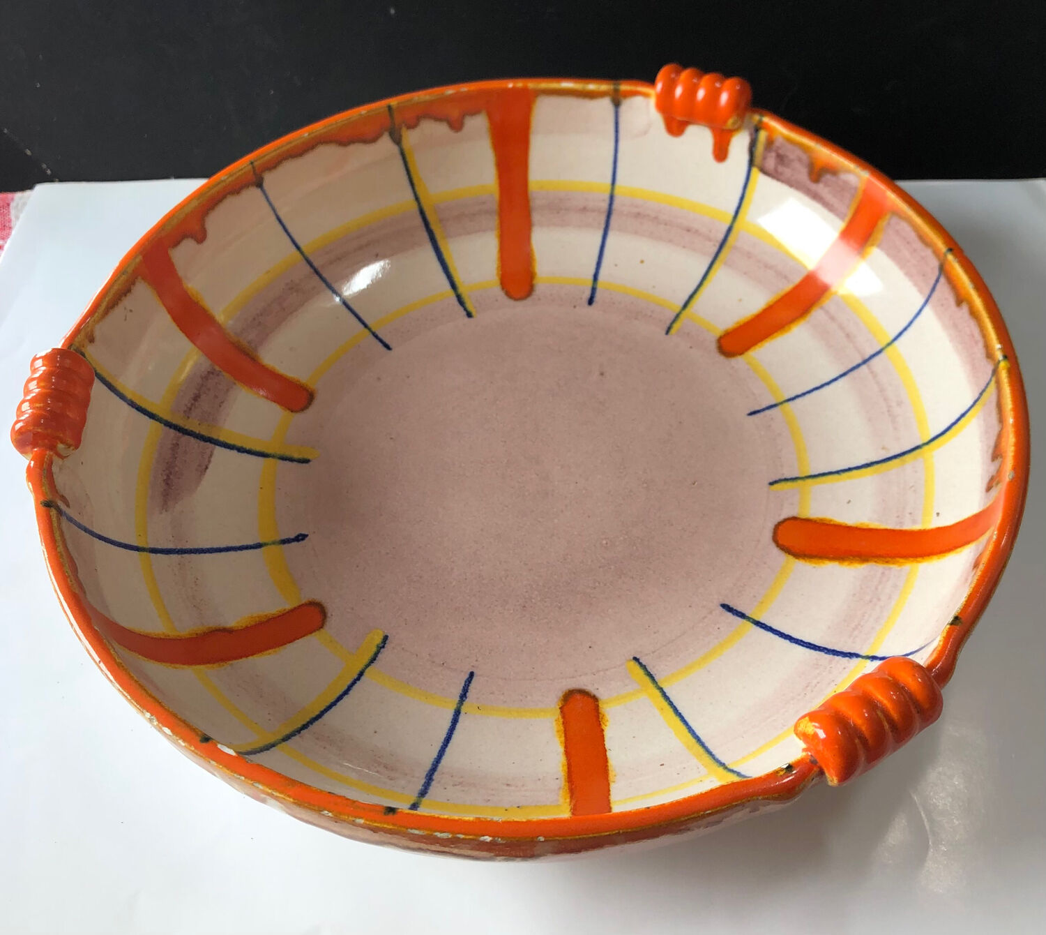 Abstract dish by Elfie Stadtler for Schramberg